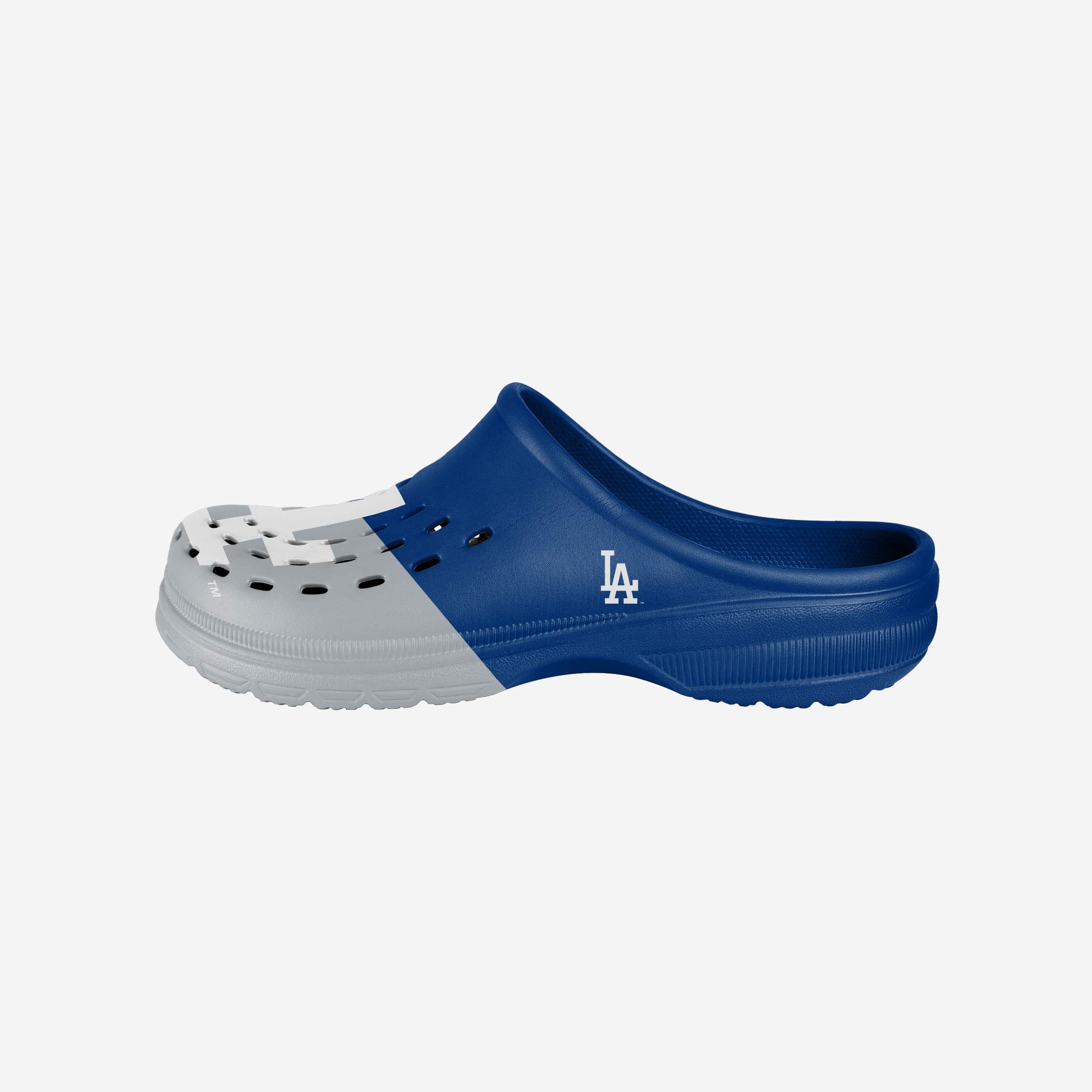 Los Angeles Dodgers Mens Colorblock Big Logo Clog