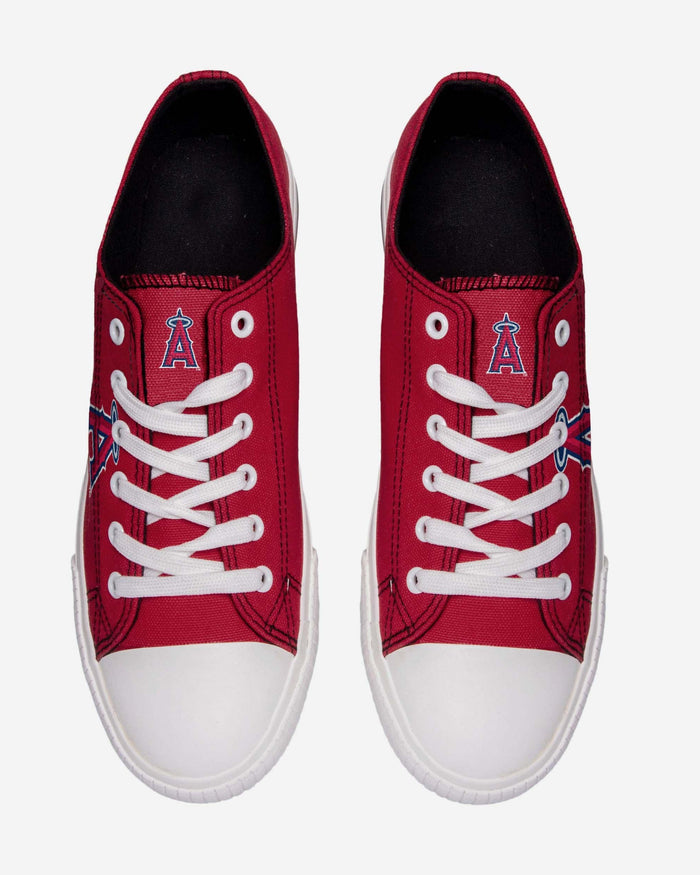 Los Angeles Angels Mens Low Top Big Logo Canvas Shoe FOCO - FOCO.com