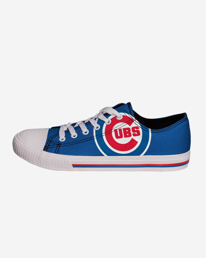 Chicago Cubs Mens Low Top Big Logo Canvas Shoe FOCO - FOCO.com