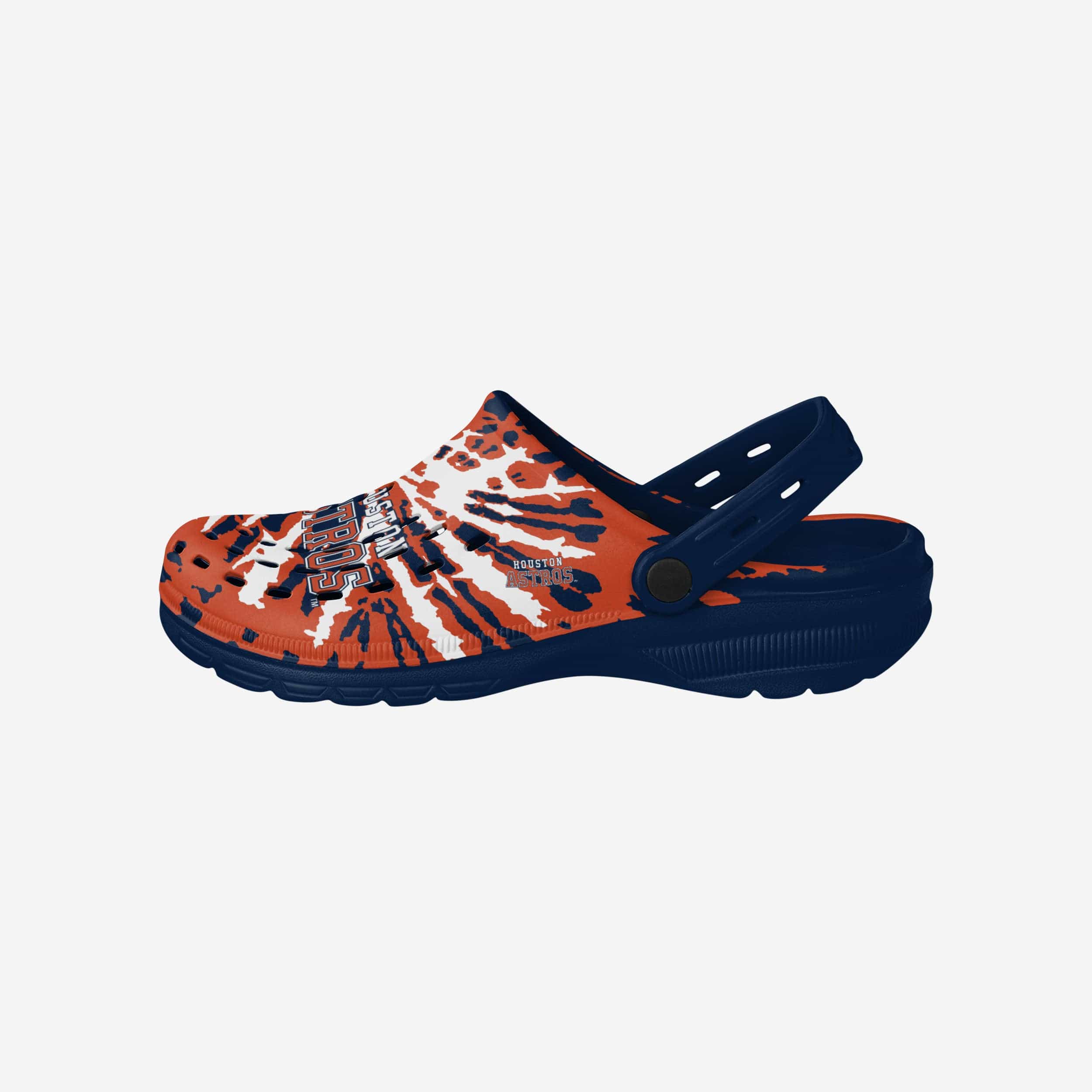 Houston Astros MLB Womens Tie-Dye Clog With Strap