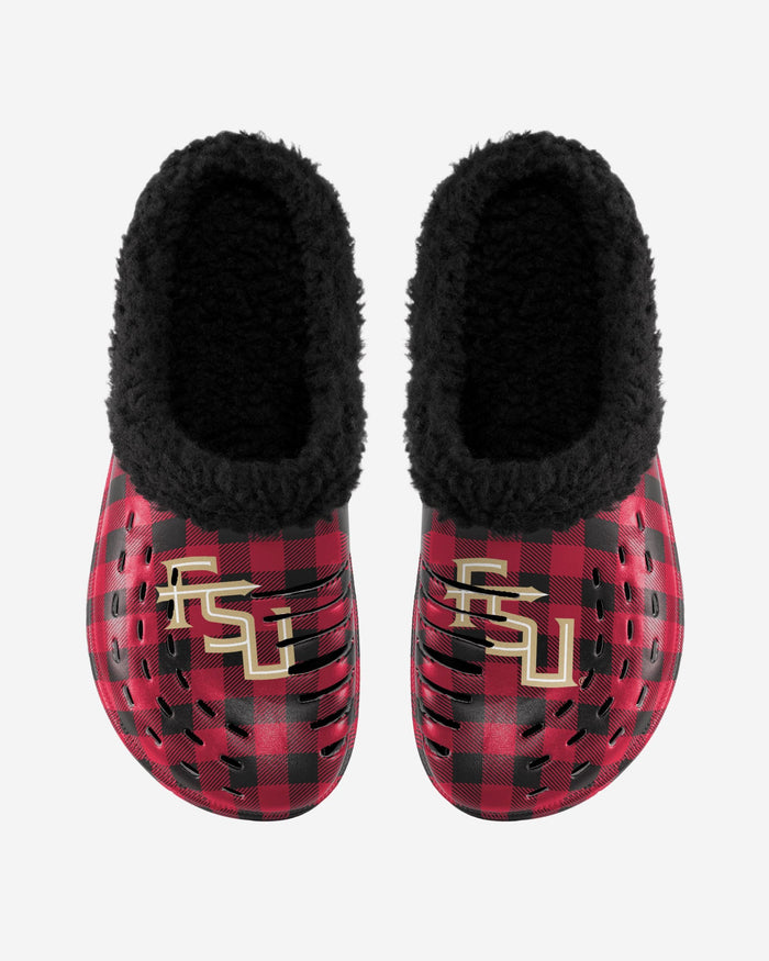 Florida State Seminoles Sherpa Lined Buffalo Check Clog FOCO - FOCO.com