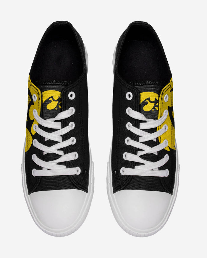 Iowa Hawkeyes Mens Low Top Big Logo Canvas Shoe FOCO - FOCO.com