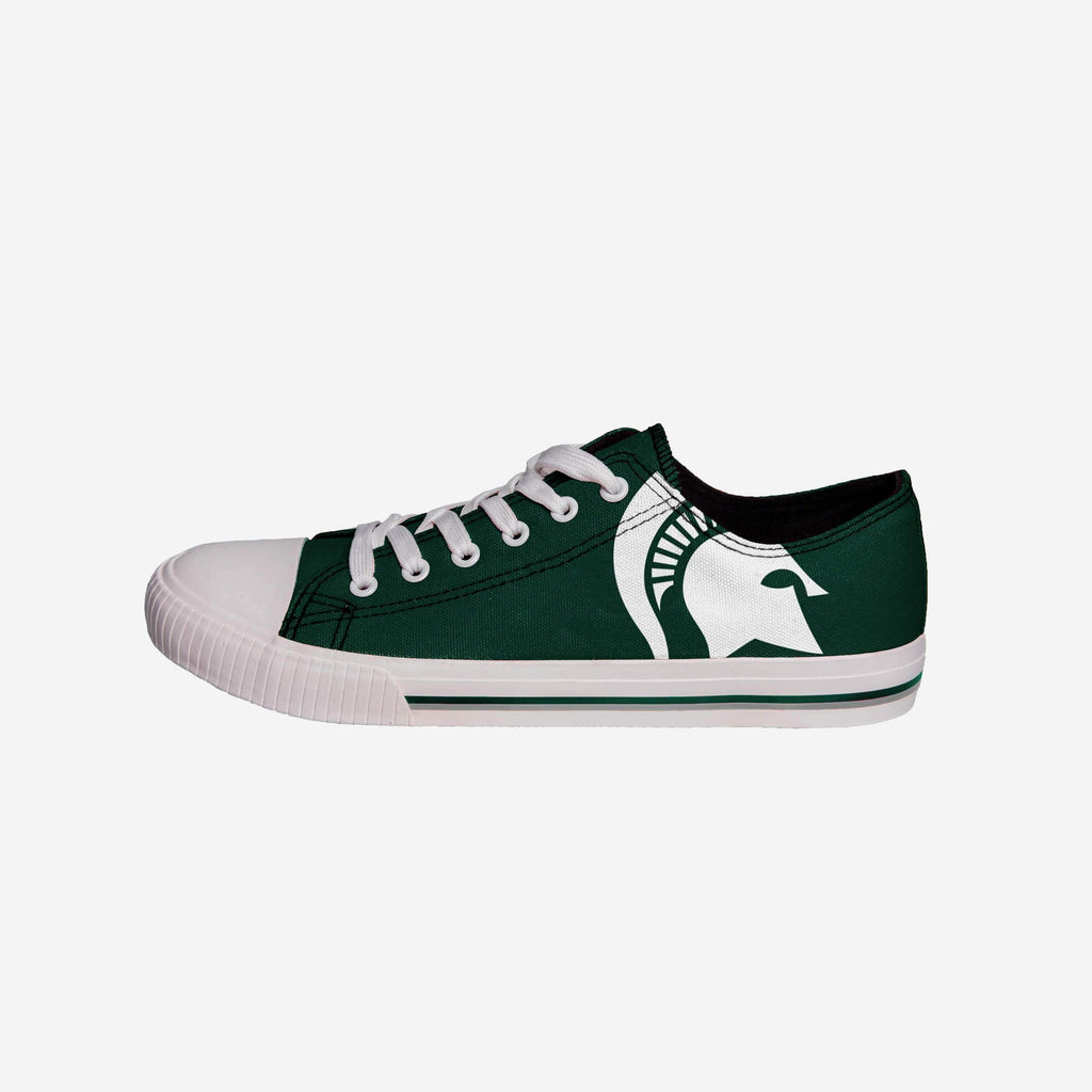 Michigan State Spartans Mens Low Top Big Logo Canvas Shoe FOCO - FOCO.com