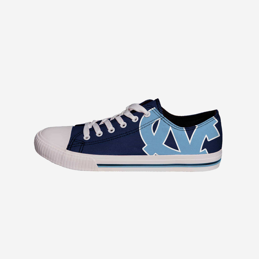 North Carolina Tar Heels Mens Low Top Big Logo Canvas Shoe FOCO - FOCO.com