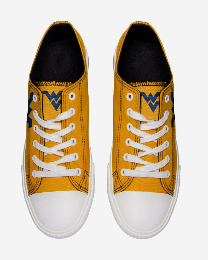 West Virginia Mountaineers Mens Low Top Big Logo Canvas Shoe FOCO - FOCO.com