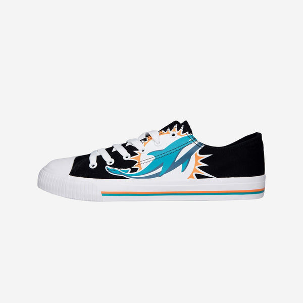 : FOCO Miami Dolphins NFL Womens Glitter Low Top Canvas Shoes -  10 : Clothing, Shoes & Jewelry