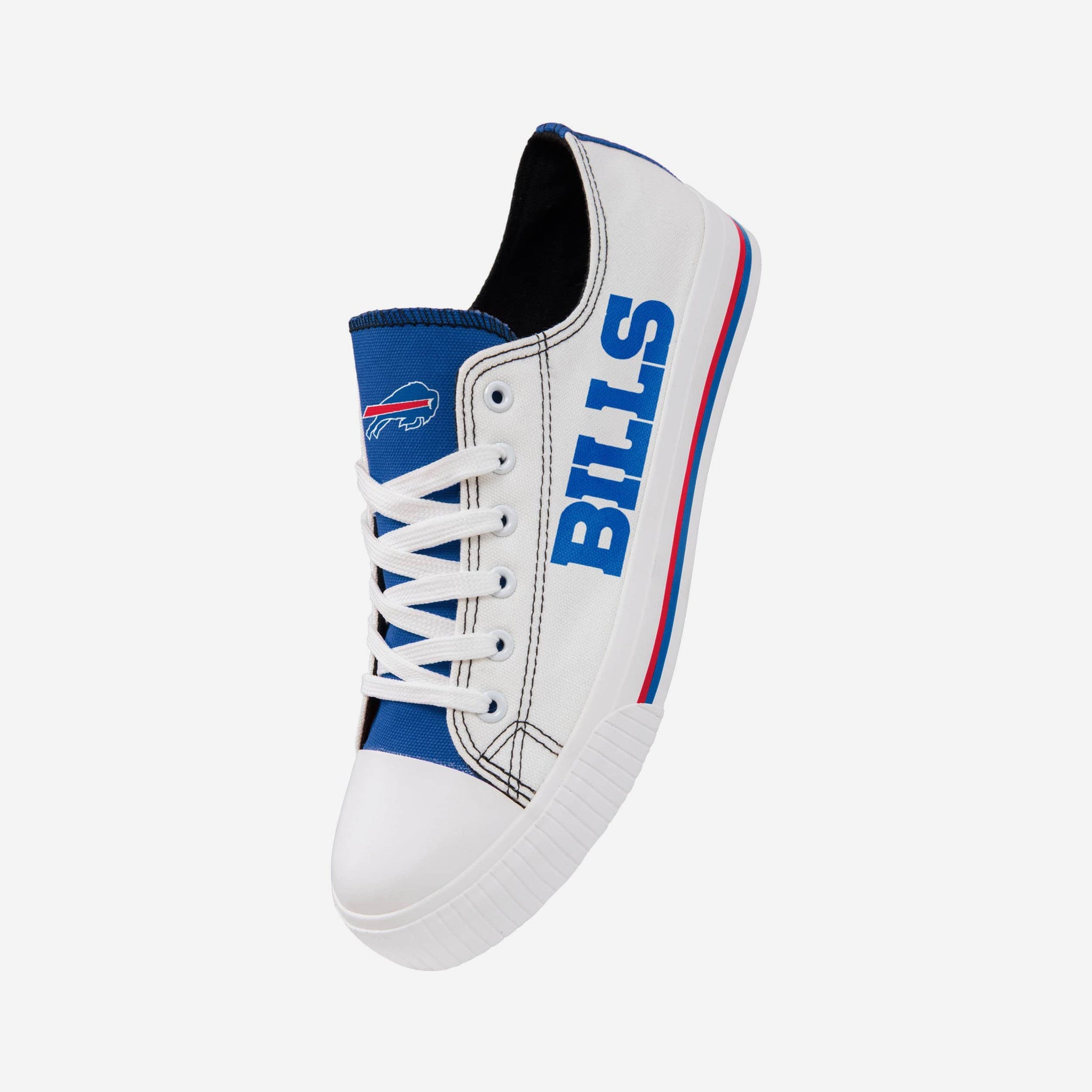 Buffalo Bills Gradient Midsole White Sneakers FOCO