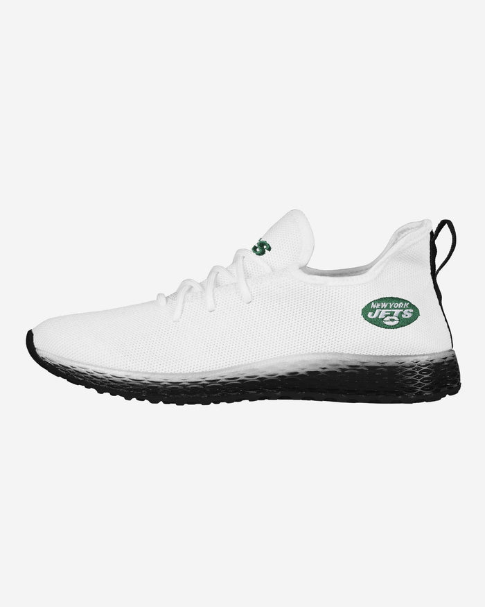 New York Jets Gradient Midsole White Sneakers FOCO 7 - FOCO.com