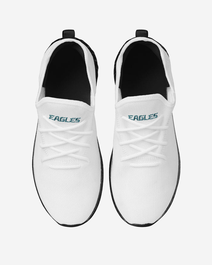 Philadelphia Eagles Gradient Midsole White Sneakers FOCO - FOCO.com