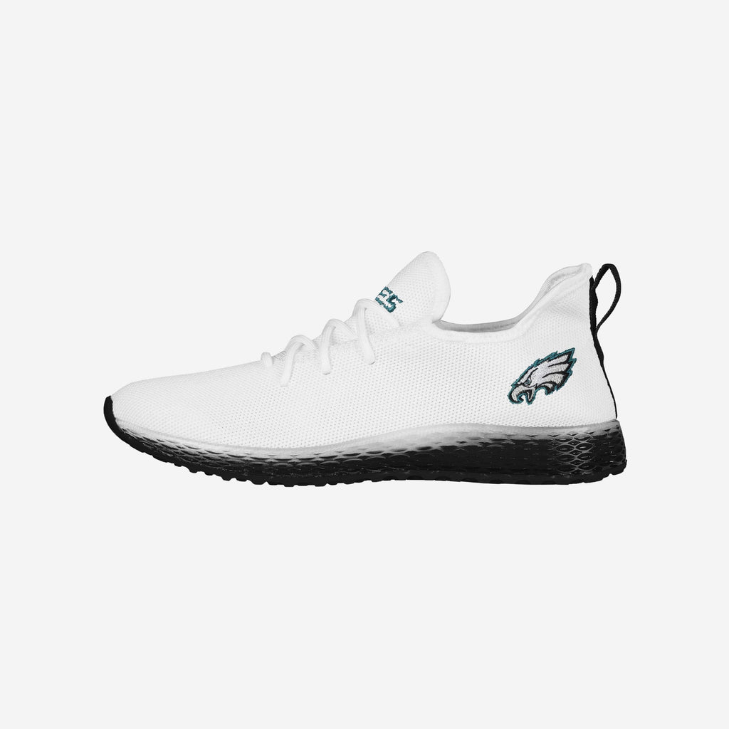 Philadelphia Eagles Gradient Midsole White Sneakers FOCO 7 - FOCO.com