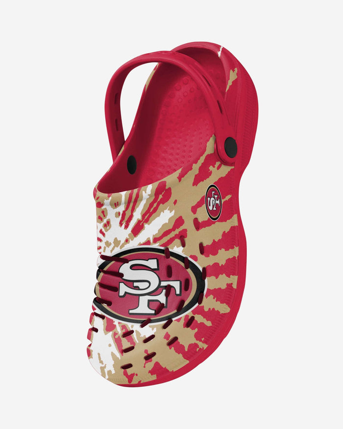 San Francisco 49ers Tie-Dye Clog With Strap FOCO - FOCO.com