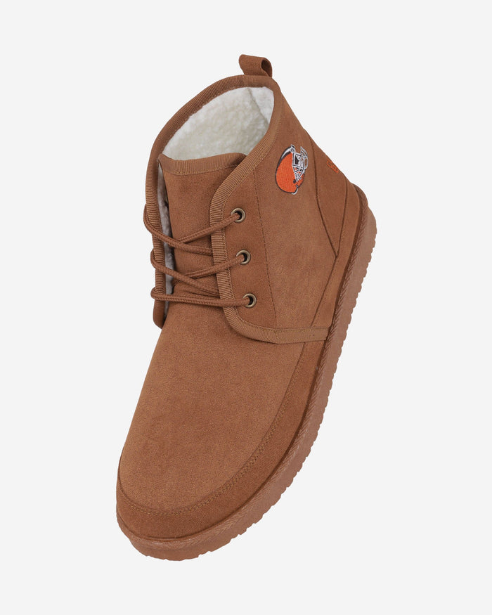 Cleveland Browns Team Logo Sherpa Lined Boot FOCO - FOCO.com