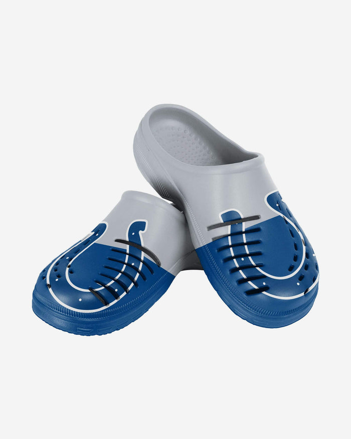 Indianapolis Colts Youth Colorblock Big Logo Clog FOCO - FOCO.com