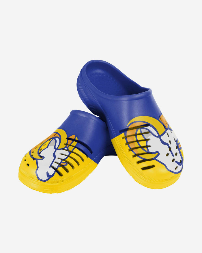 Los Angeles Rams Youth Colorblock Big Logo Clog FOCO - FOCO.com