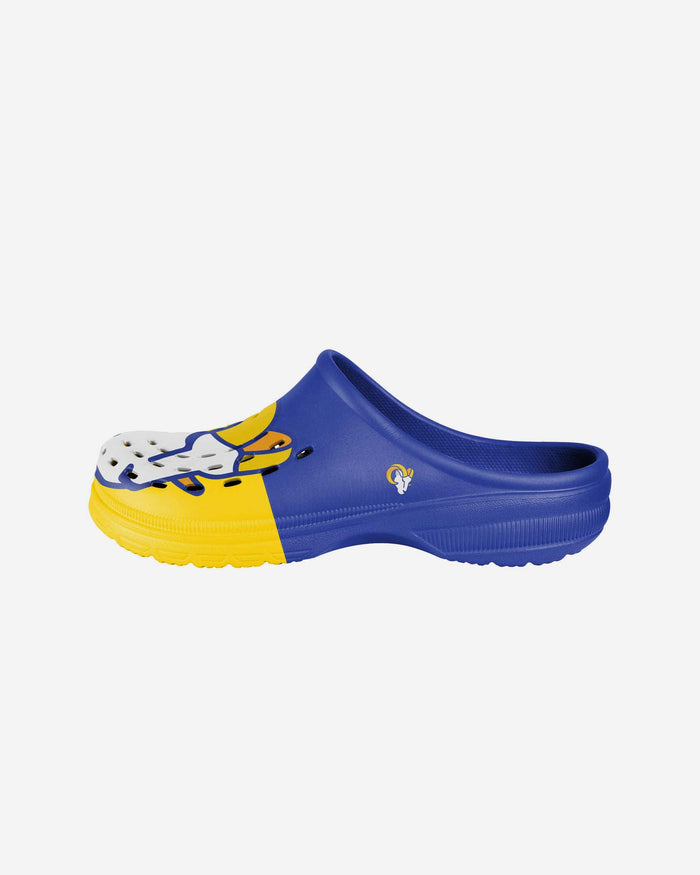 Los Angeles Rams Youth Colorblock Big Logo Clog FOCO S - FOCO.com