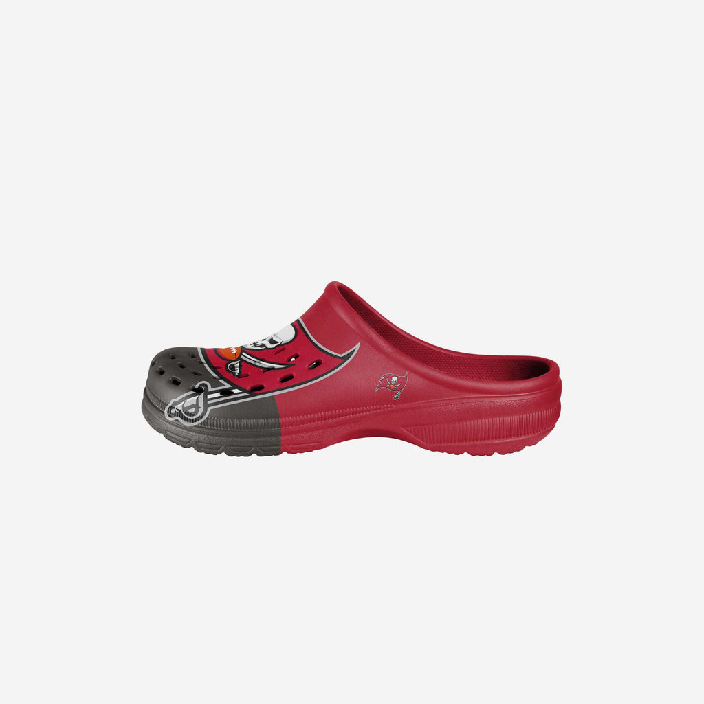 Tampa Bay Buccaneers Youth Colorblock Big Logo Clog FOCO S - FOCO.com