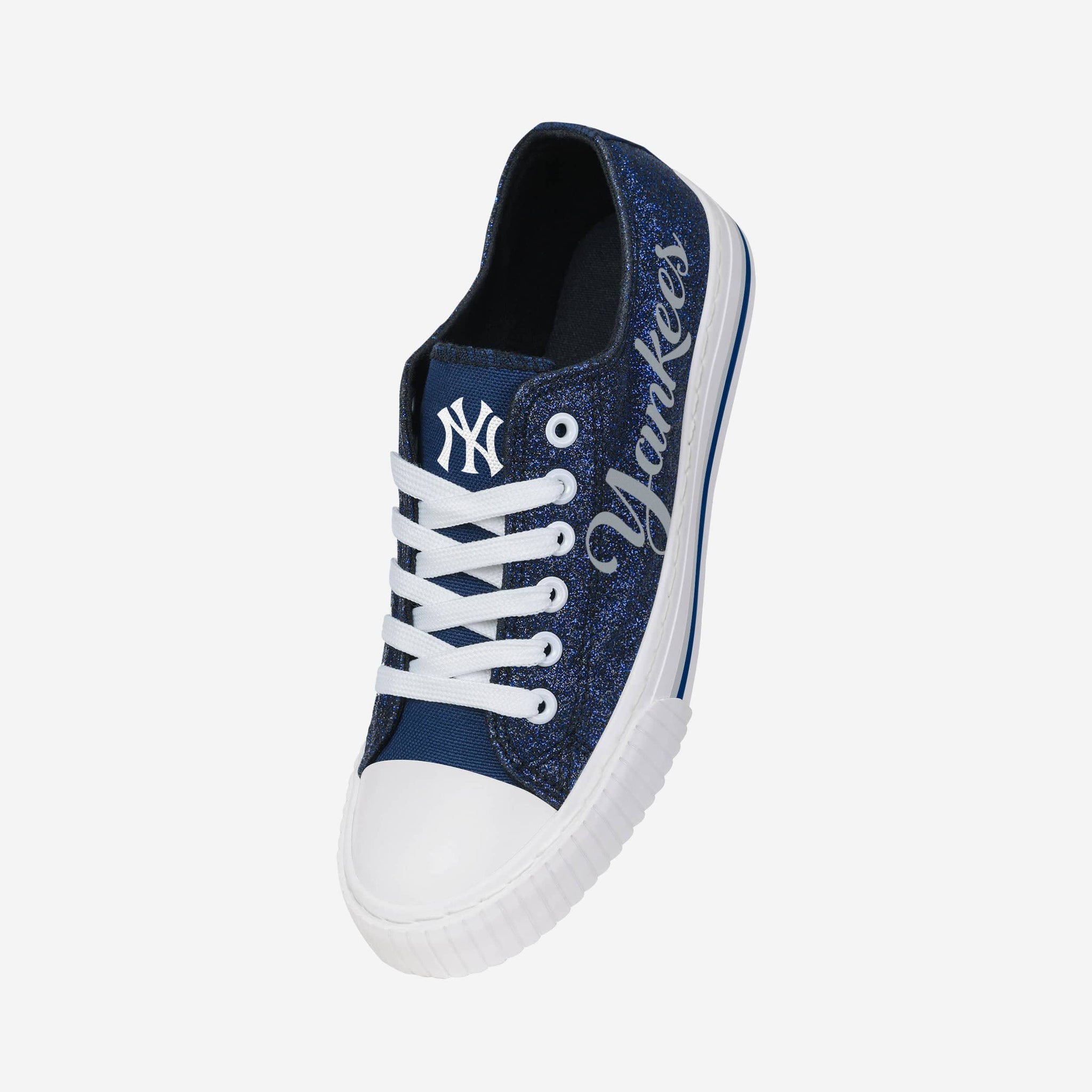 Women's New York Yankees FOCO Glitter Sneakers