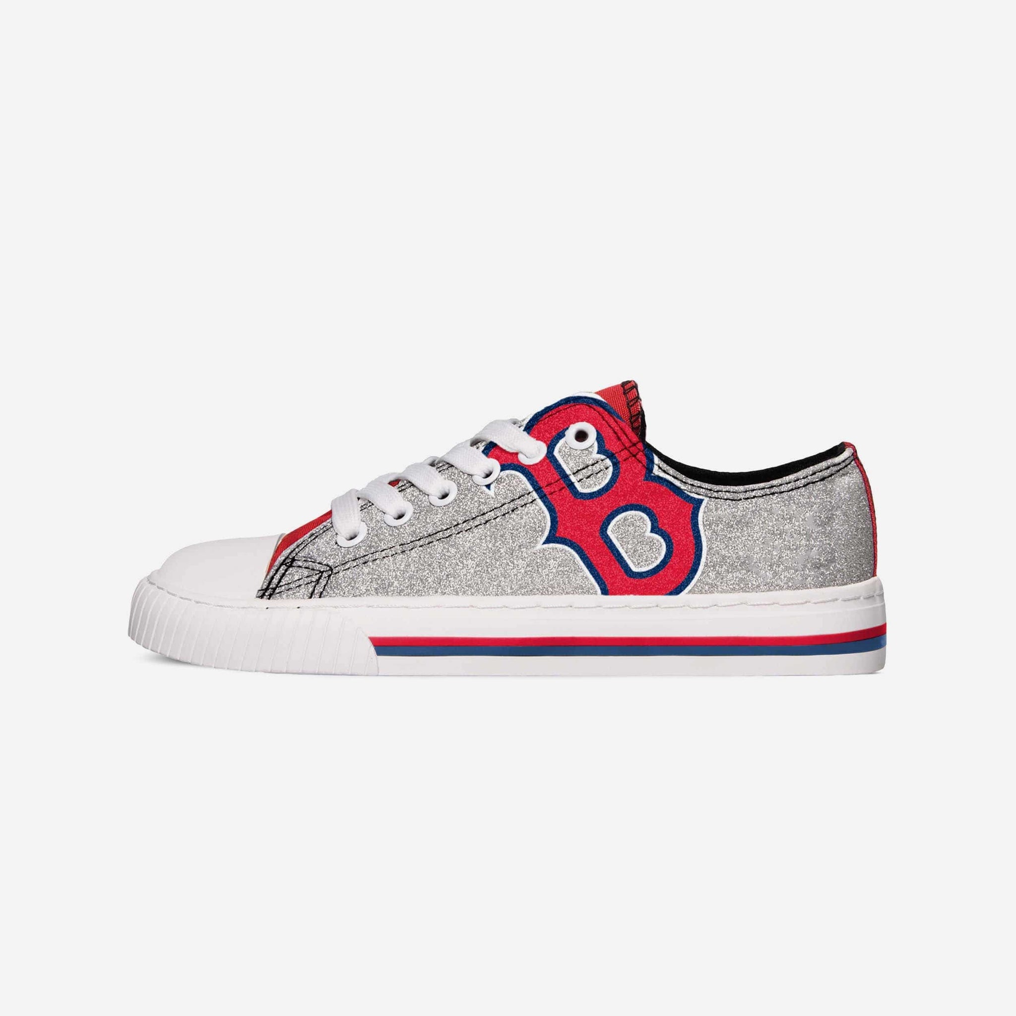 Men's FOCO Boston Red Sox High Top Canvas Sneakers Navy