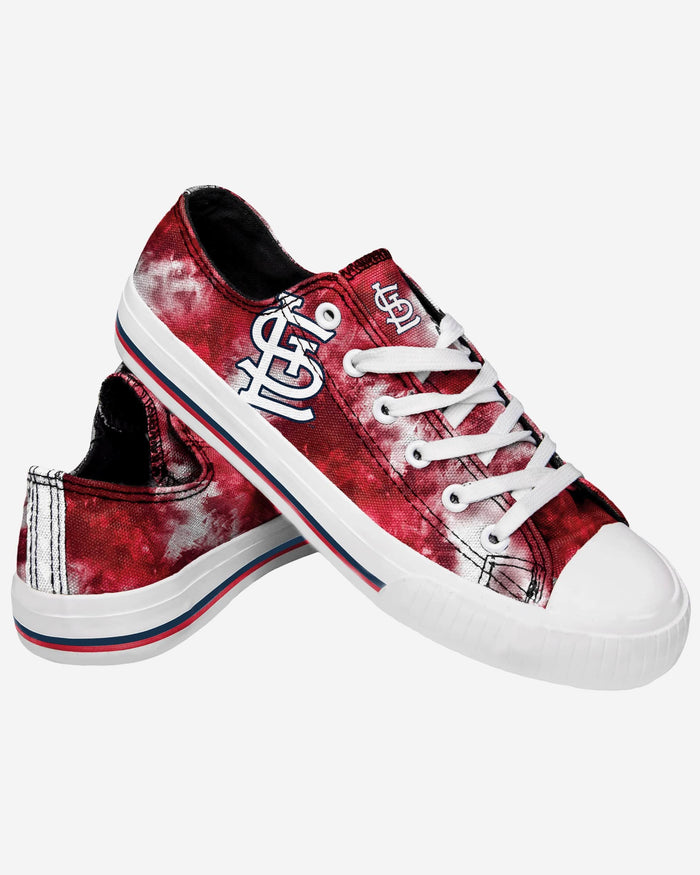 St Louis Cardinals Womens Low Top Tie-Dye Canvas Shoe FOCO - FOCO.com