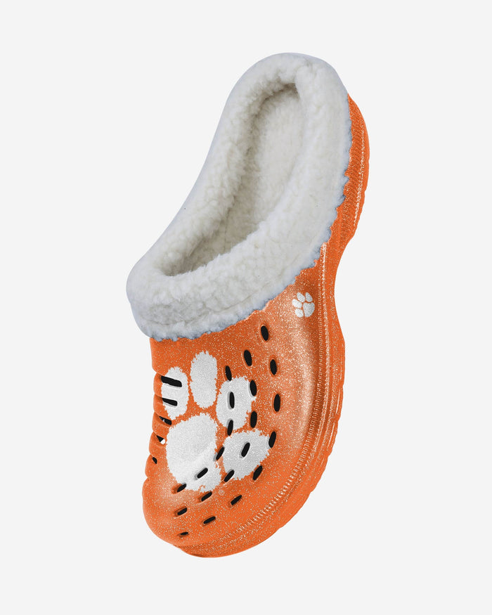 Clemson Tigers Womens Sherpa Lined Glitter Clog FOCO - FOCO.com