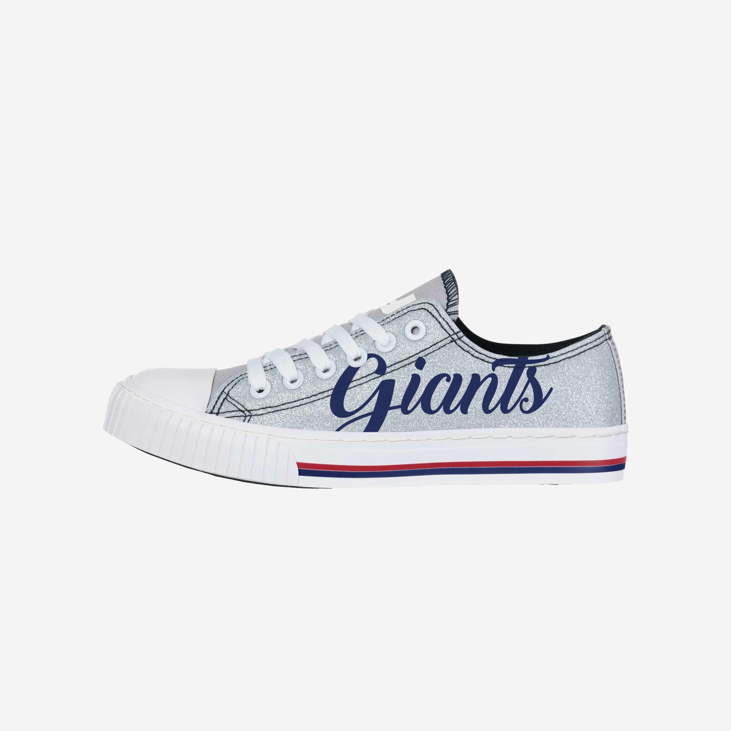 New York Yankees Womens Color Glitter Low Top Canvas Shoes