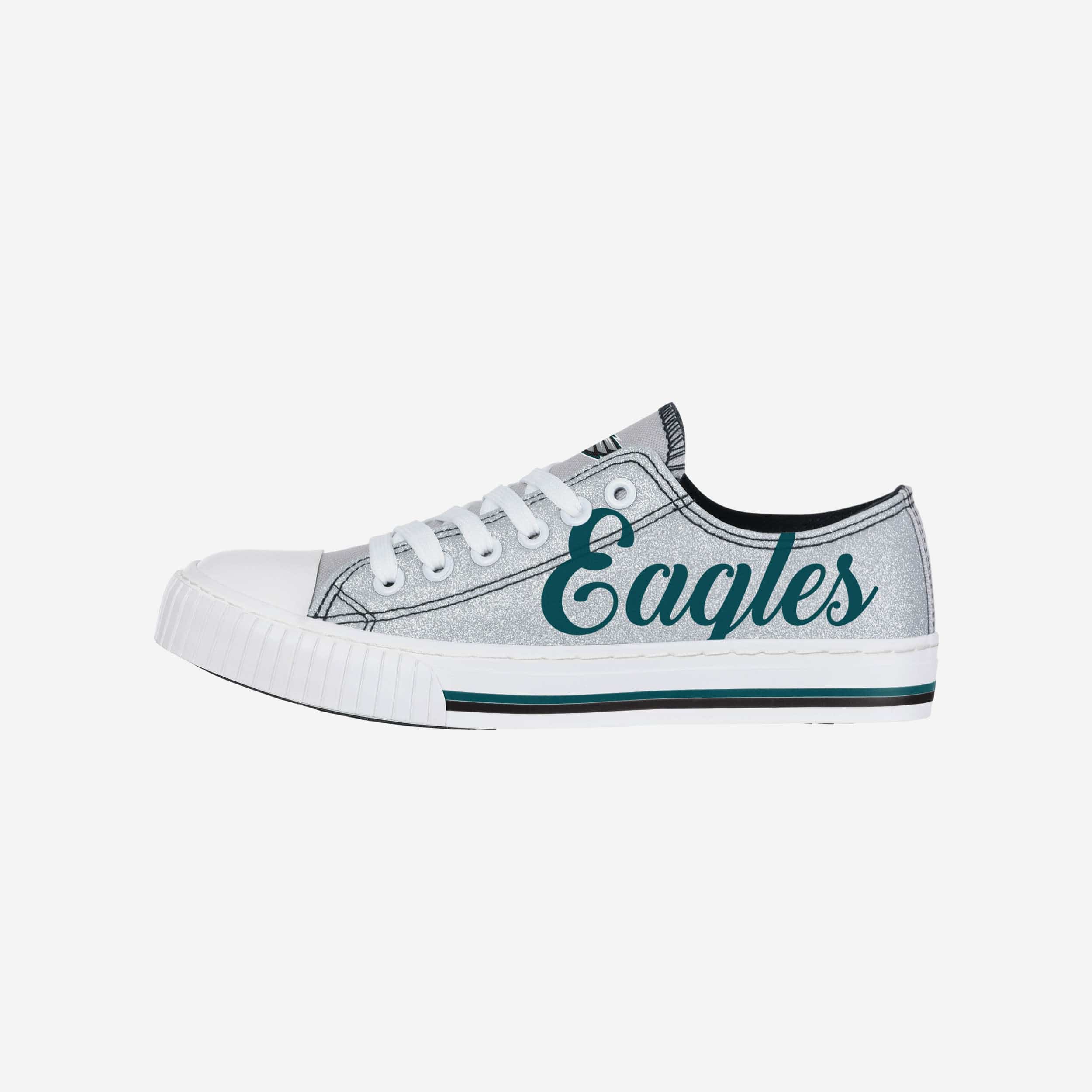 : FOCO Philadelphia Eagles NFL Womens Glitter Low Top Canvas  Shoes - 10 : Clothing, Shoes & Jewelry