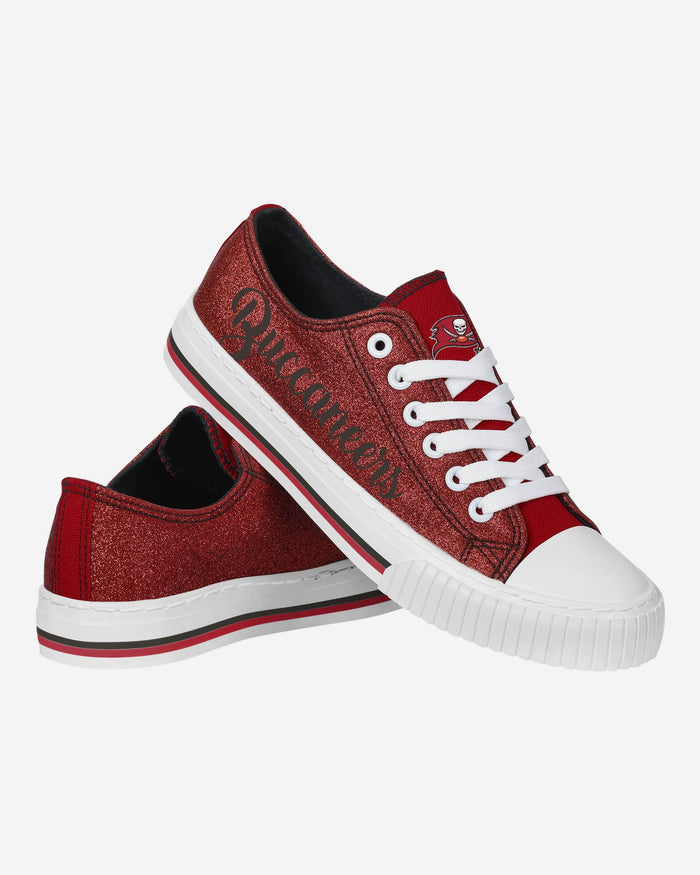 Tampa Bay Buccaneers Womens Color Glitter Low Top Canvas Shoes FOCO - FOCO.com