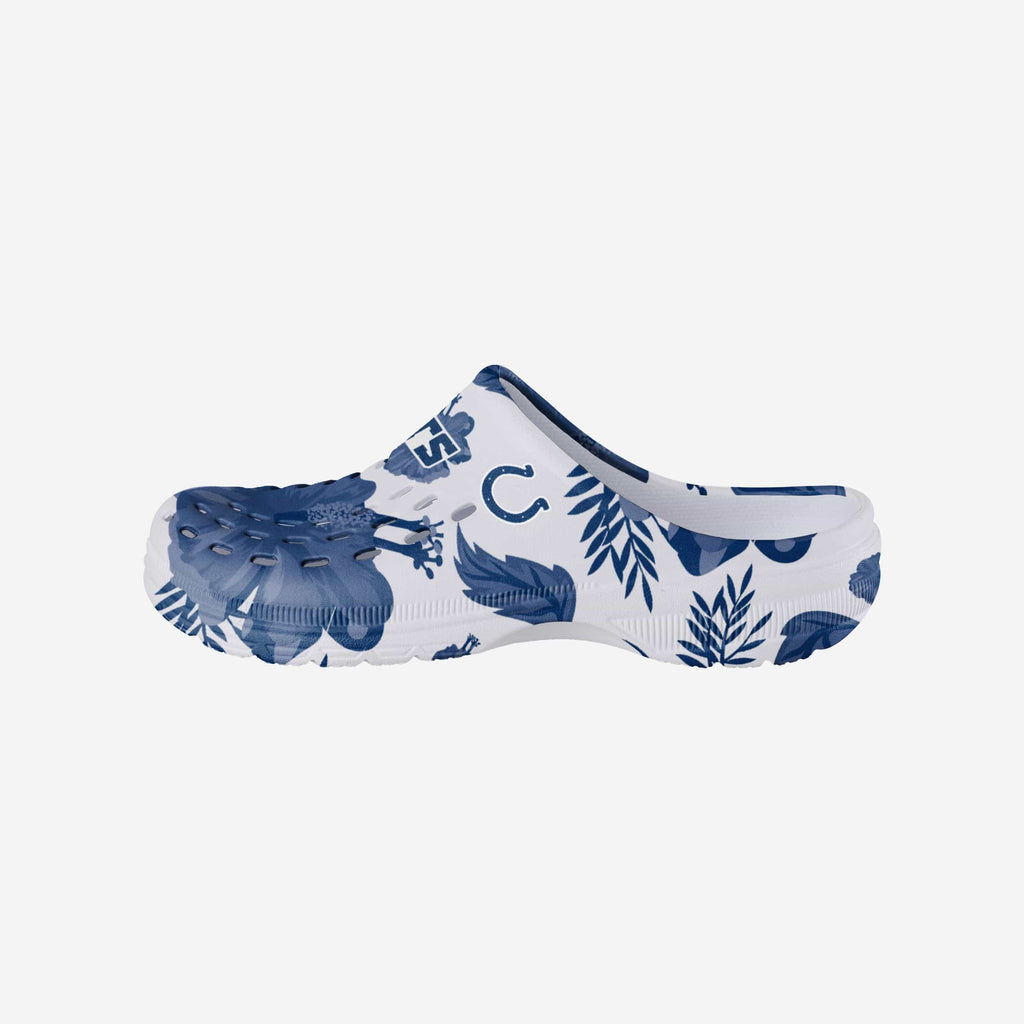 Indianapolis Colts Womens Floral White Clog FOCO S - FOCO.com