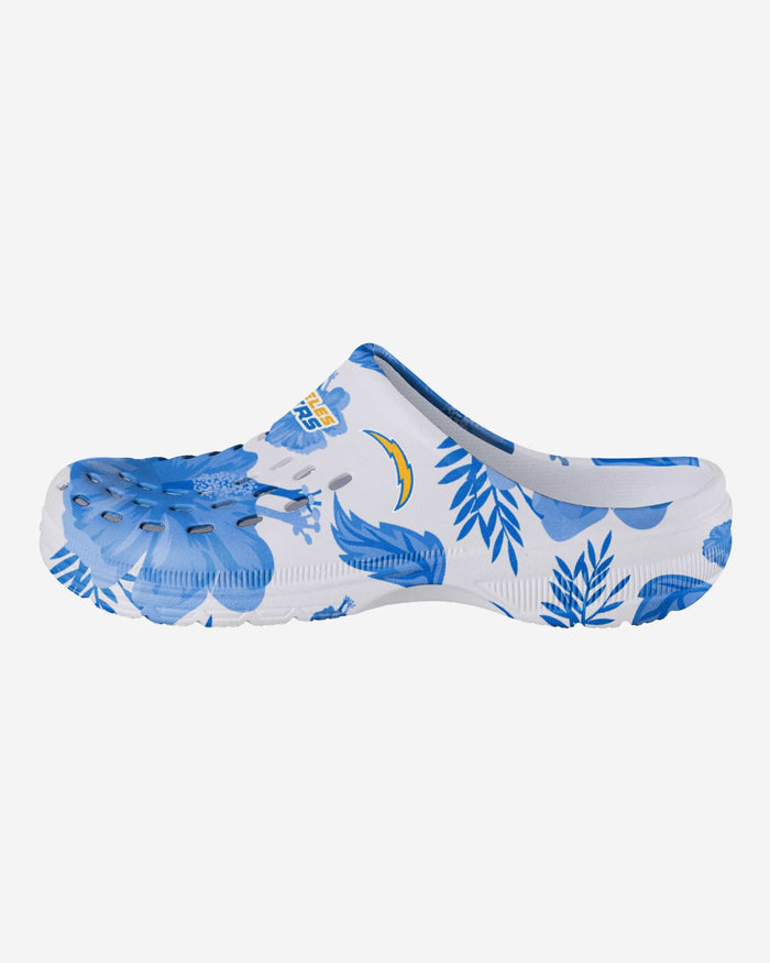 Los Angeles Chargers Womens Floral White Clog FOCO S - FOCO.com