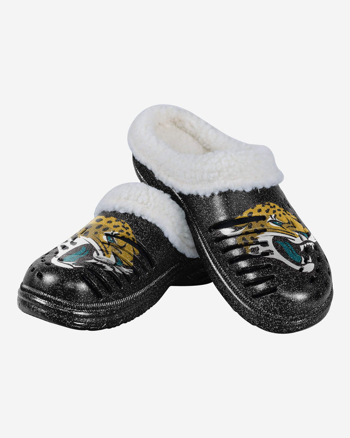 Jacksonville Jaguars Womens Sherpa Lined Glitter Clog FOCO - FOCO.com