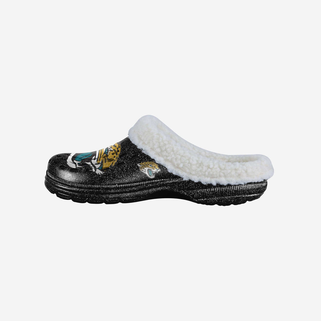 Jacksonville Jaguars Womens Sherpa Lined Glitter Clog FOCO S - FOCO.com