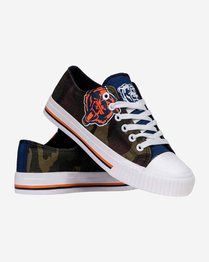 Chicago Bears Womens Camo Low Top Canvas Shoe FOCO - FOCO.com