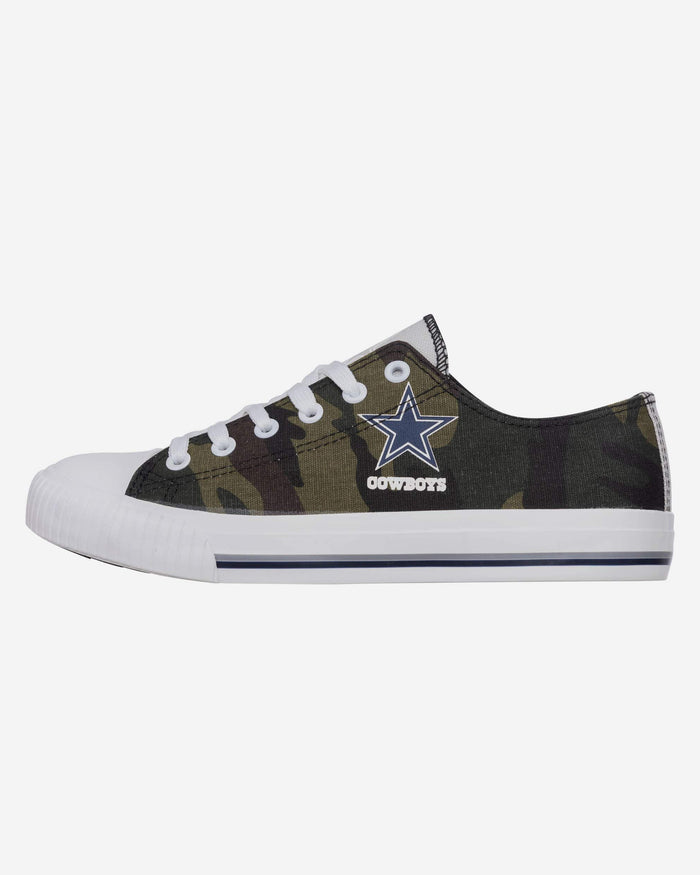 Dallas Cowboys Womens Camo Low Top Canvas Shoe FOCO 6 - FOCO.com