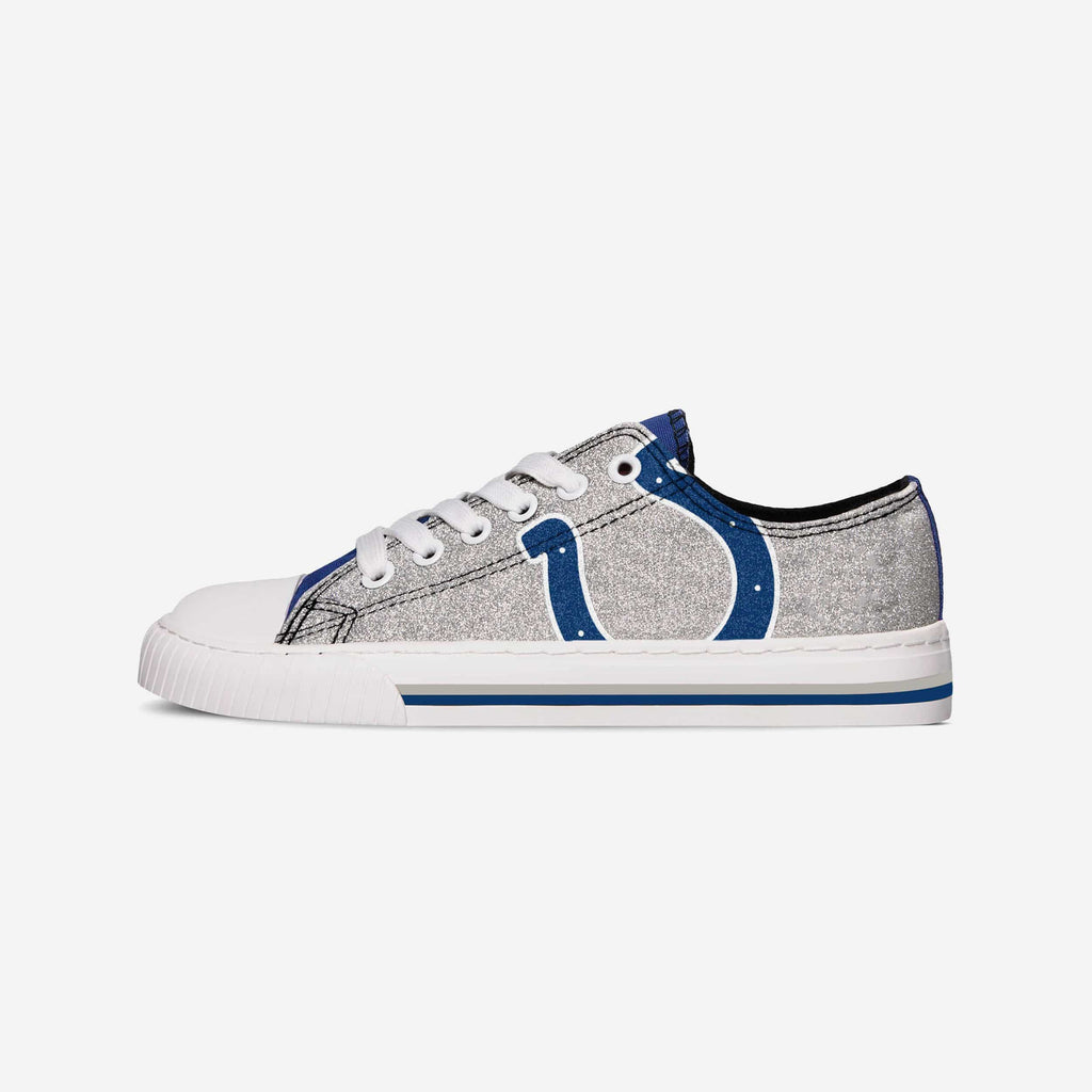 Indianapolis Colts Womens Glitter Low Top Canvas Shoe FOCO - FOCO.com