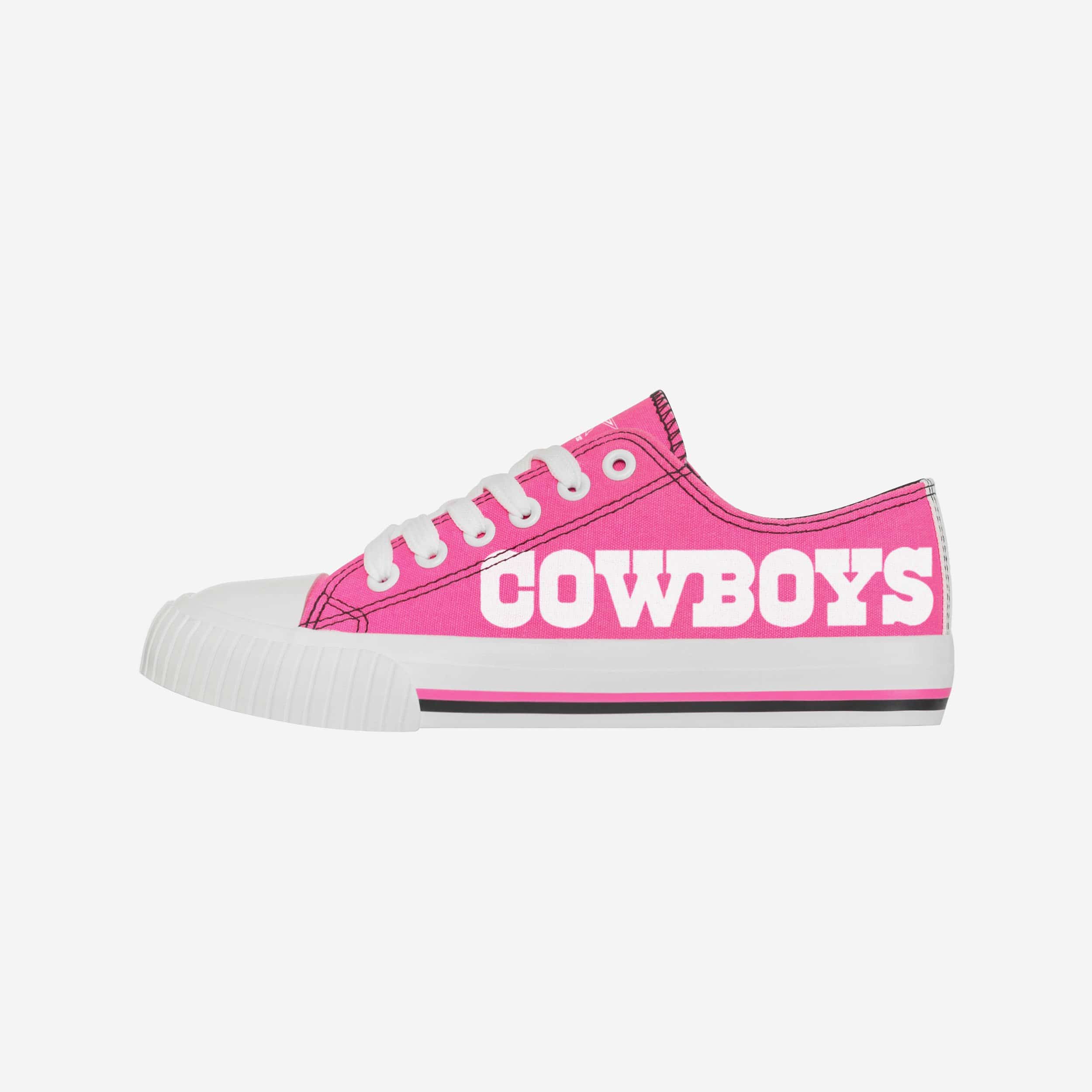 FOCO Women's Dallas Cowboys Low Top Repeat Print Canvas Shoes