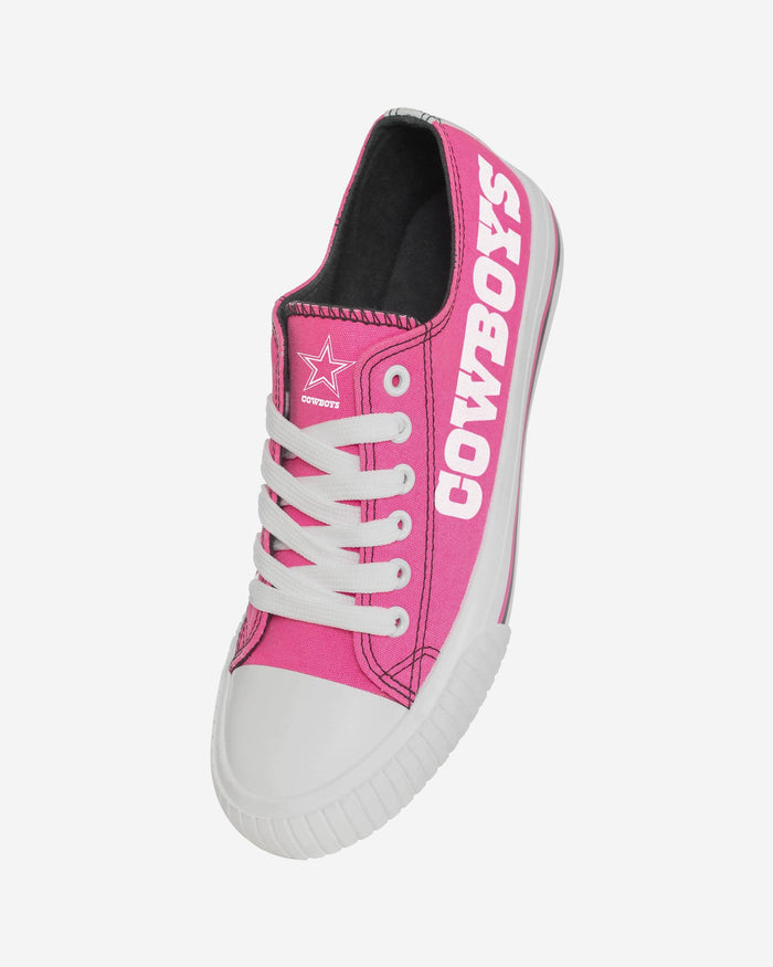 Dallas Cowboys Womens Highlights Low Top Canvas Shoe FOCO - FOCO.com