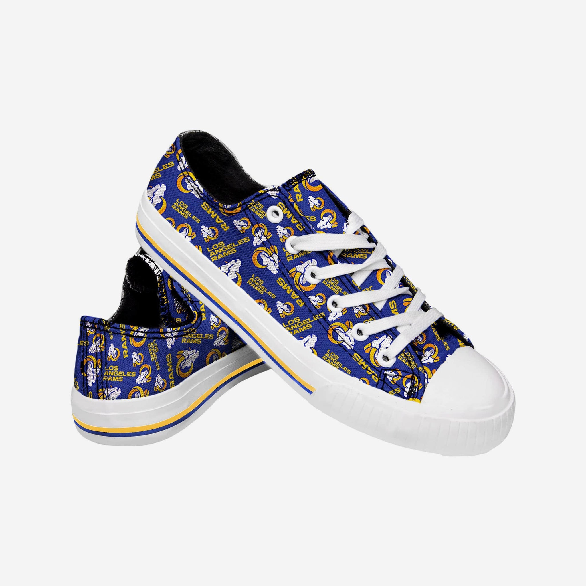 Los Angeles Rams FOCO Women's Big Logo Slip-On Sneakers