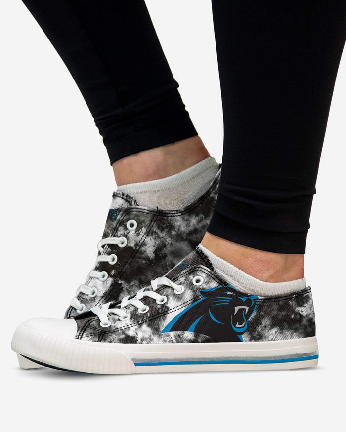 Carolina Panthers Womens Low Top Tie-Dye Canvas Shoe FOCO - FOCO.com