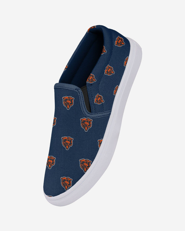 Chicago Bears Womens Repeat Logo Slip On Canvas Shoe FOCO - FOCO.com