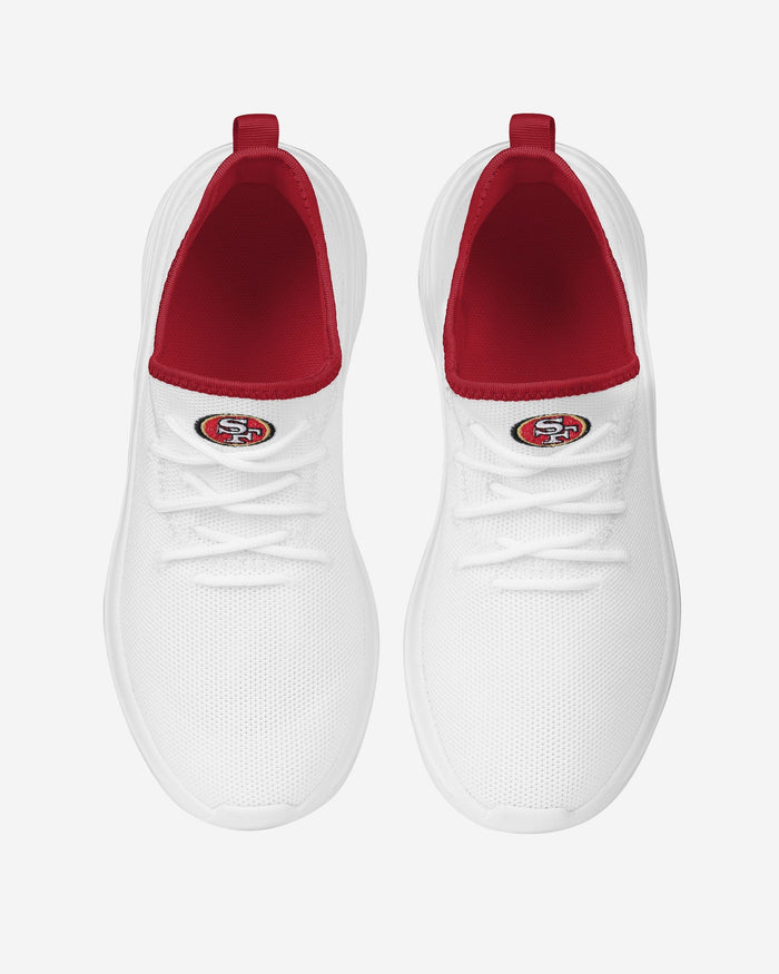 San Francisco 49ers Womens Midsole White Sneakers FOCO - FOCO.com
