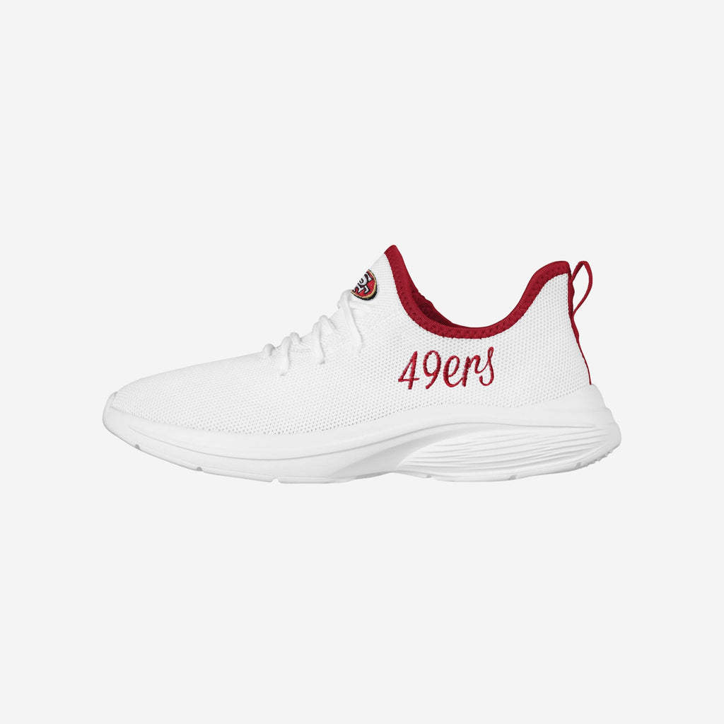 San Francisco 49ers Womens Midsole White Sneakers FOCO 6 - FOCO.com