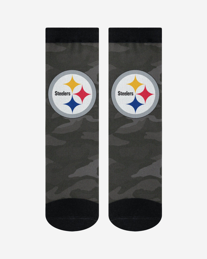 Pittsburgh Steelers Printed Camo Socks FOCO - FOCO.com