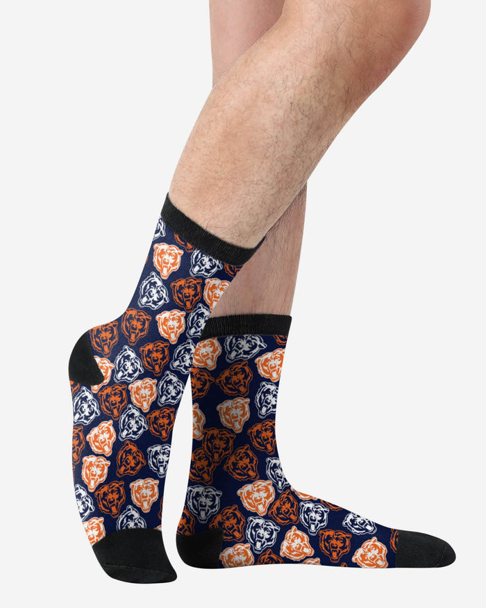 Chicago Bears Logo Blast Socks FOCO - FOCO.com