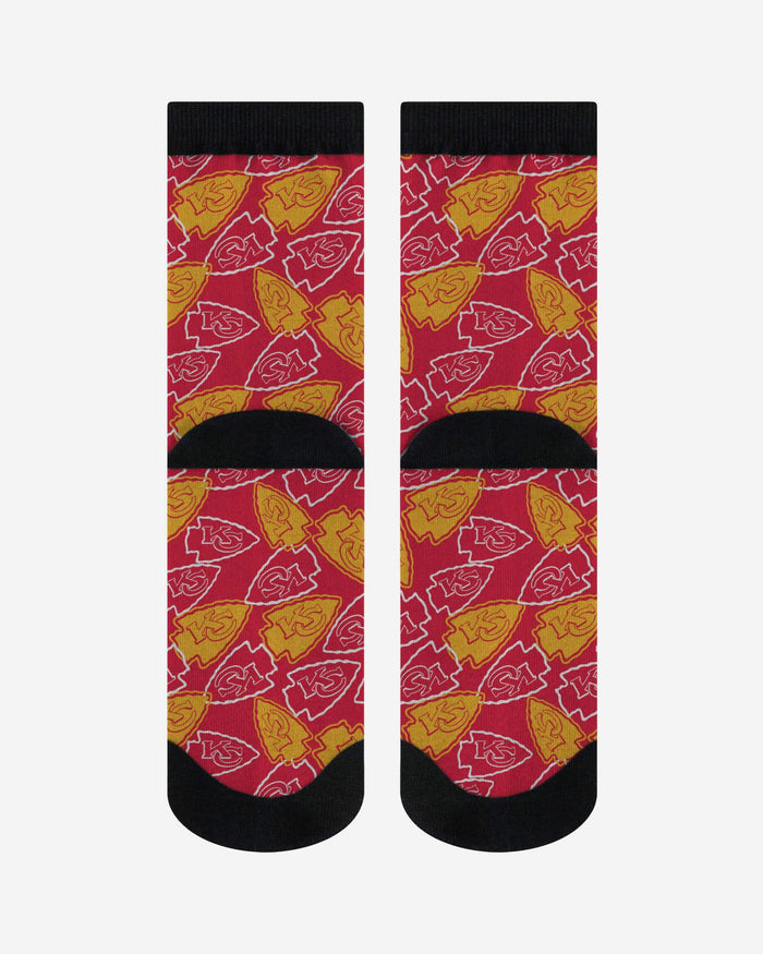 Kansas City Chiefs Logo Blast Socks FOCO - FOCO.com