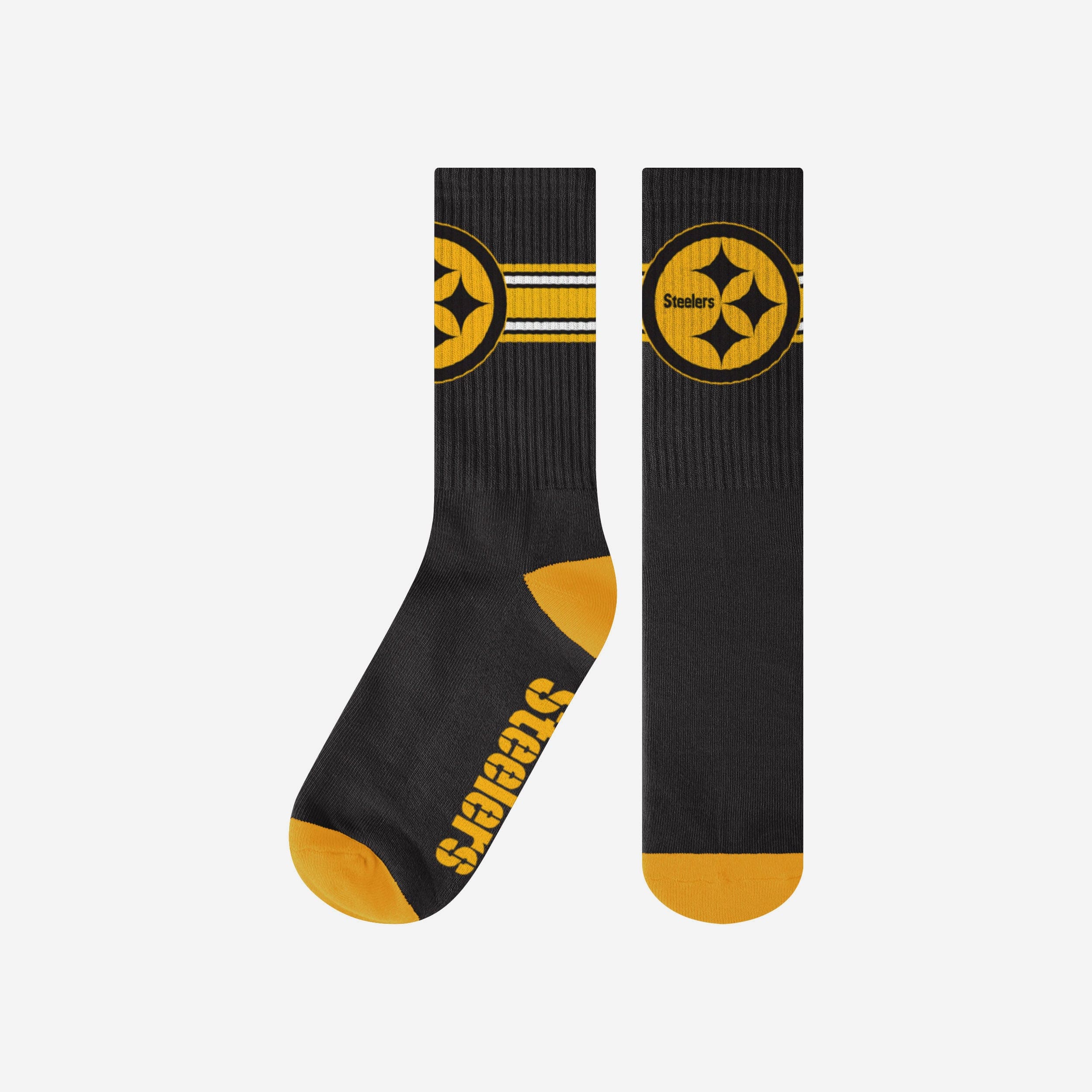 Pittsburgh Steelers - 4 Stripe Deuce Crew Socks