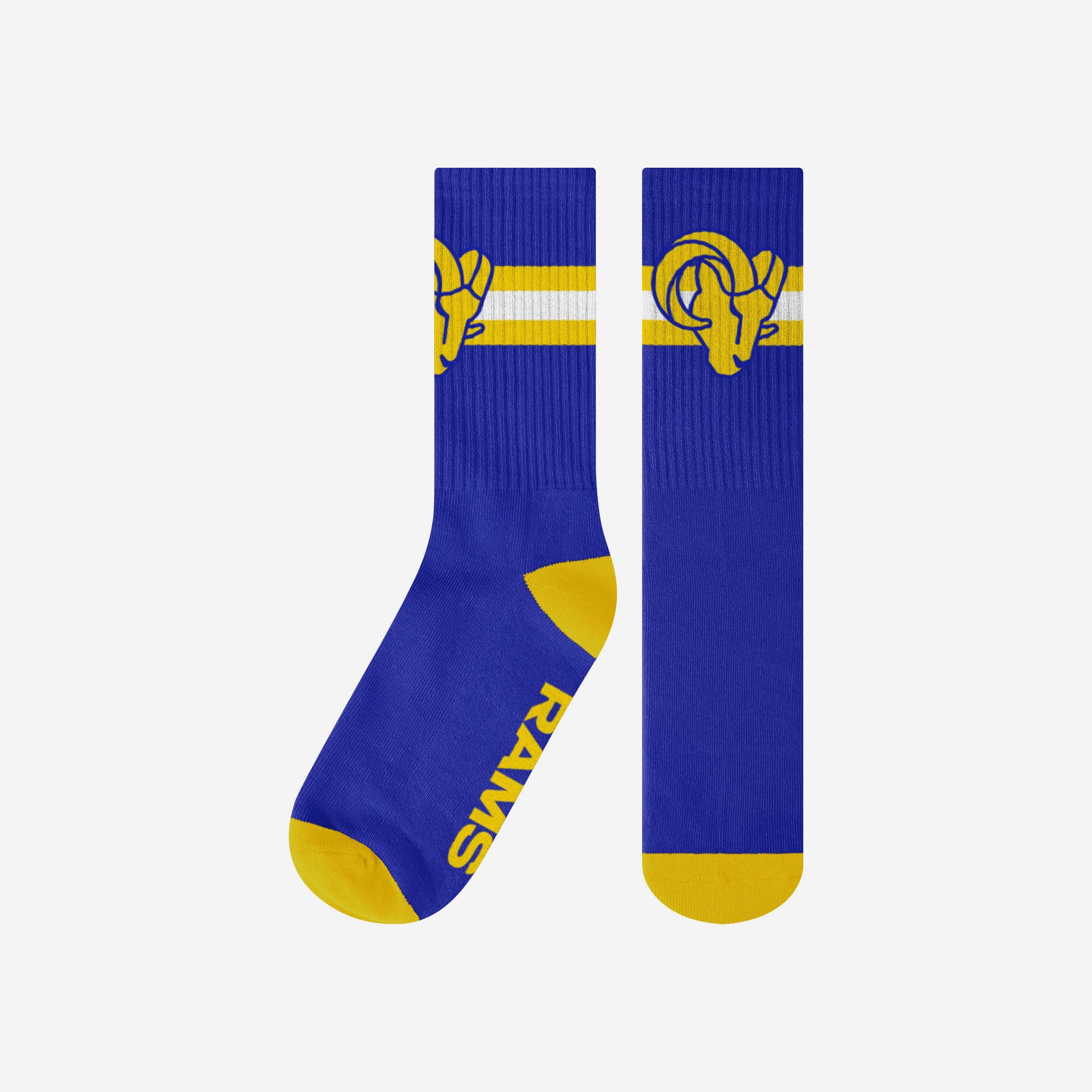 NFL Men's 4 Stripe Deuce Socks Los Angeles Rams LA Large - The Locker Room  of Downey