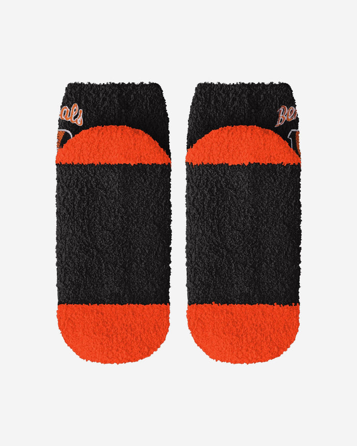 Cincinnati Bengals 2 Pack Womens Script Logo Fuzzy Ankle Socks FOCO - FOCO.com