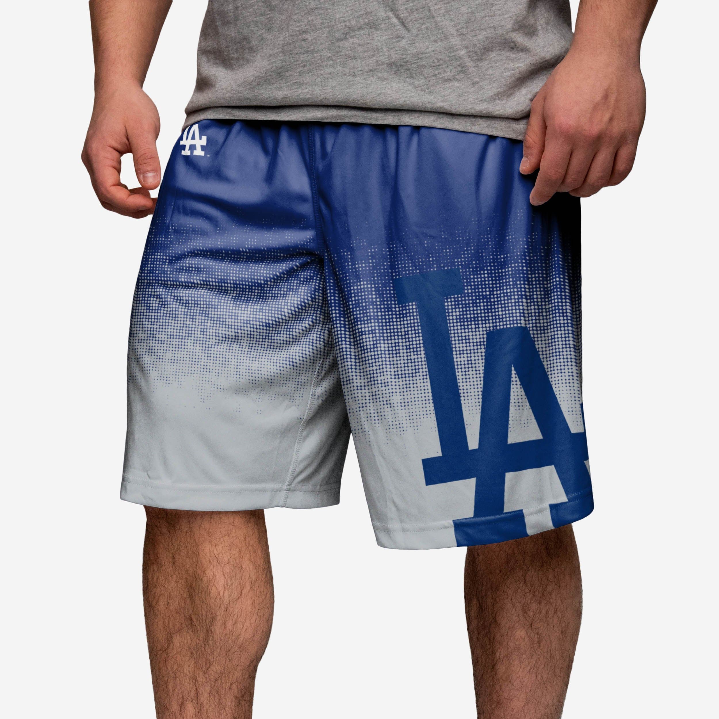 Los Angeles Dodgers Gradient Big Logo Training Shorts FOCO