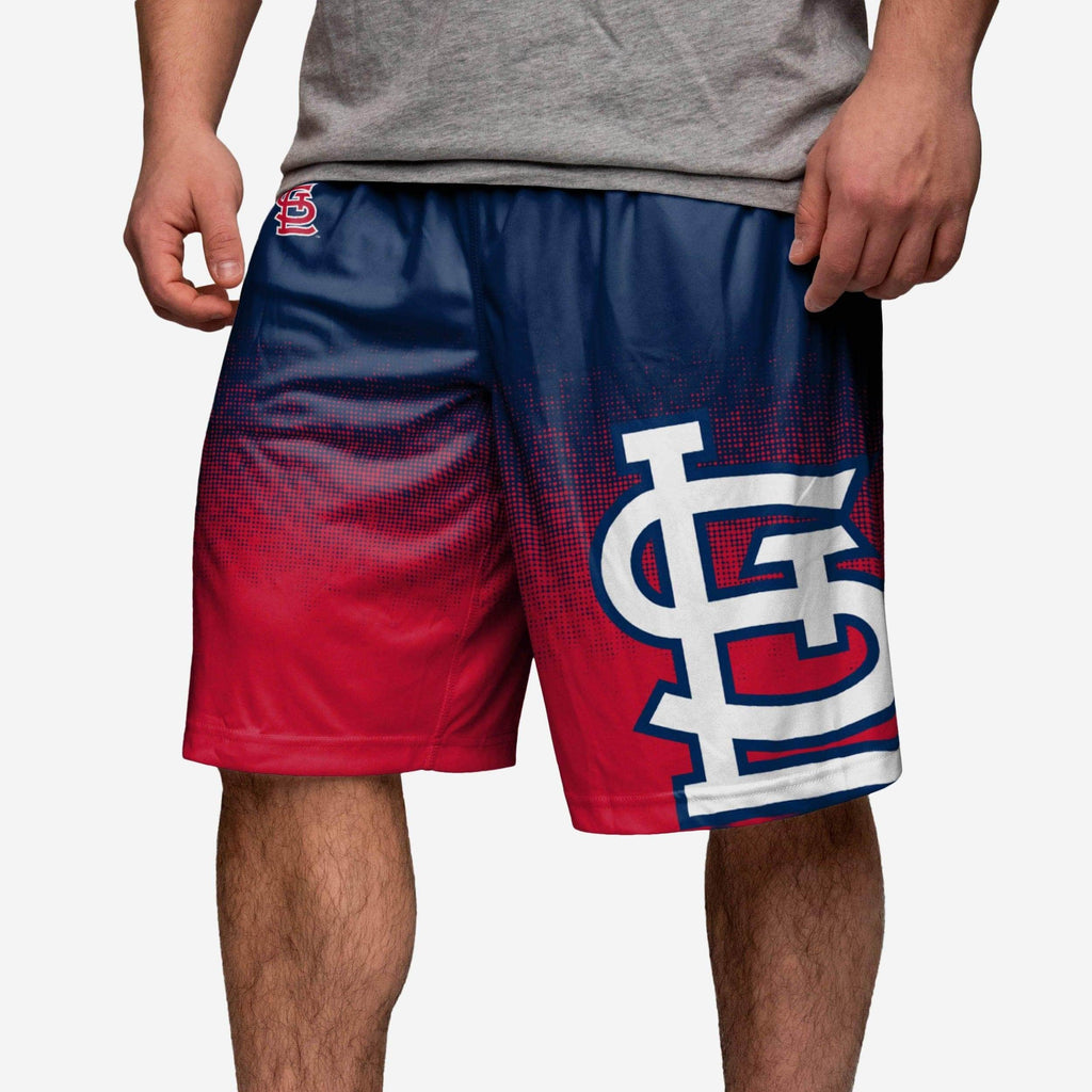 St Louis Cardinals Gradient Polyester Shorts FOCO - FOCO.com