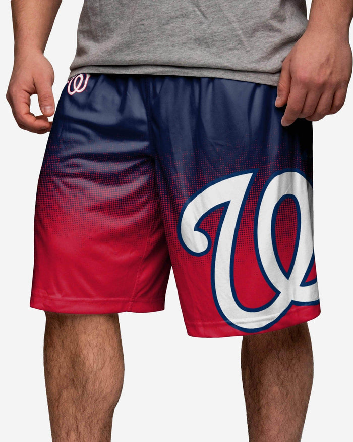 Washington Nationals Gradient Polyester Shorts FOCO - FOCO.com